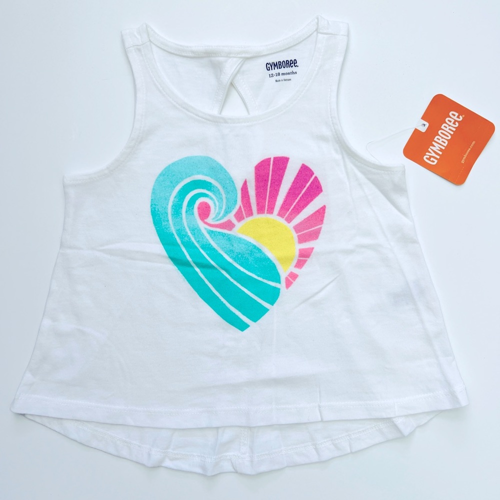 NWT Gymboree White Tank Top